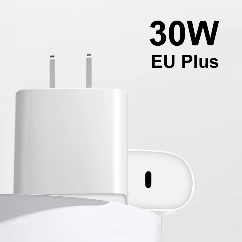 30W PD3.0 Quick Charger  For iPhone 11 13 12 14 Pro Max XR XS SE 8 Plus Fast Charging USB C Cable Phone Chargers Accessories