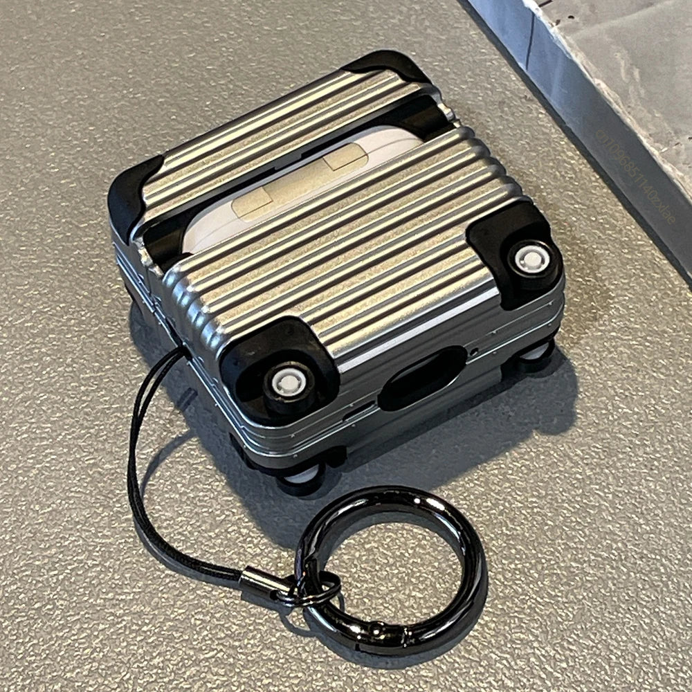 Fashion Individual Suitcase for Airpods Pro2 Trendy Luggage Protective Case for Airpods 4 Drop-proof Headphone Case