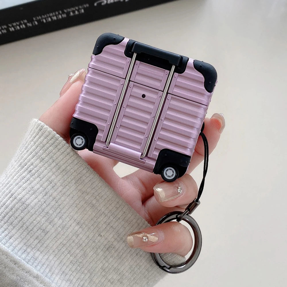 Fashion Individual Suitcase for Airpods Pro2 Trendy Luggage Protective Case for Airpods 4 Drop-proof Headphone Case