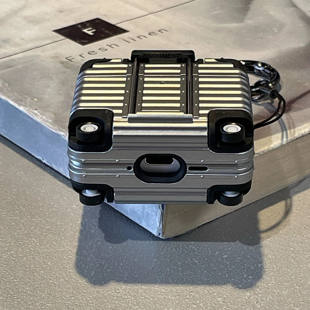 Fashion Individual Suitcase for Airpods Pro2 Trendy Luggage Protective Case for Airpods 4 Drop-proof Headphone Case