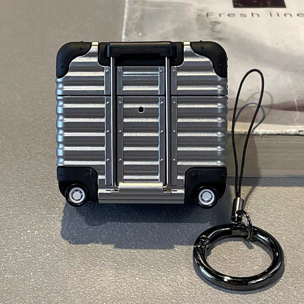 Fashion Individual Suitcase for Airpods Pro2 Trendy Luggage Protective Case for Airpods 4 Drop-proof Headphone Case