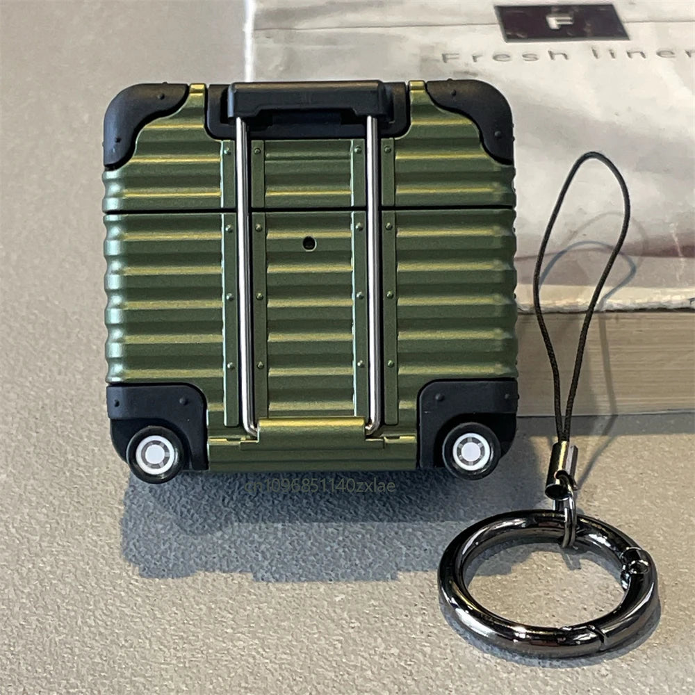 Fashion Individual Suitcase for Airpods Pro2 Trendy Luggage Protective Case for Airpods 4 Drop-proof Headphone Case