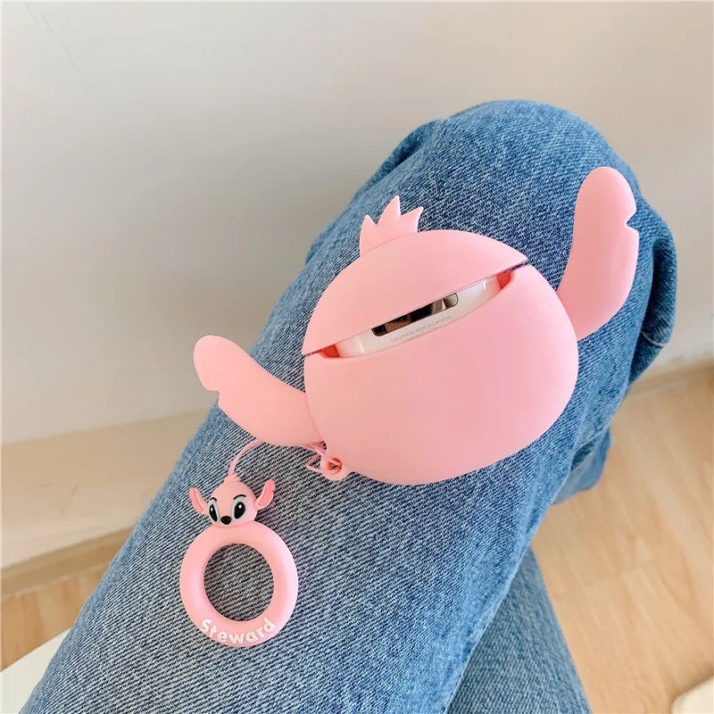 Cute Cartoon Stitch Silicone Cases For Airpods 1 2 3 4 Protective Bluetooth Wireless Earphone Charging Cover For Airpods Pro 2nd