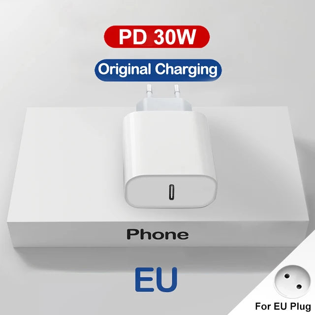 Cable For iPhone 15 Pro Max PD3.0 30W USB C Fast Charger For iPhone 14 13 12 11 Pro Max X XS XR 8 Plus Fast Charging Cable